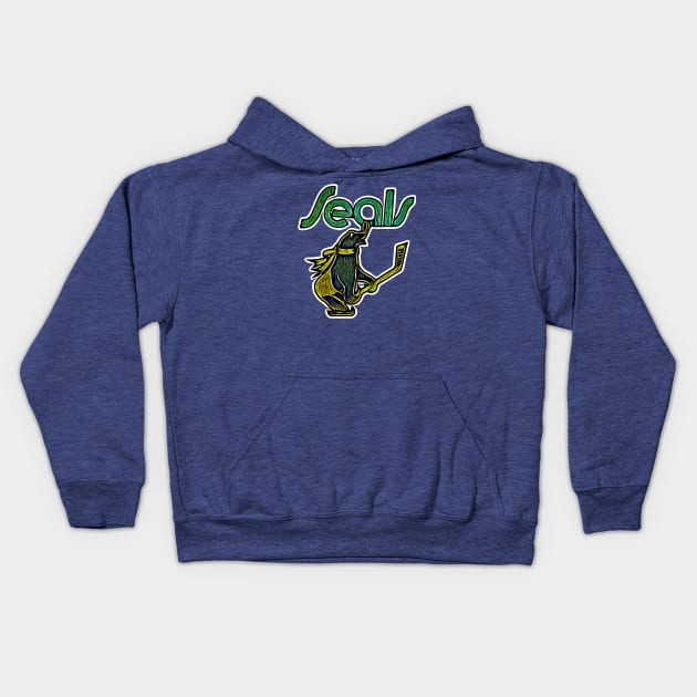 California Seals Hockey Kids Hoodie by Kitta’s Shop